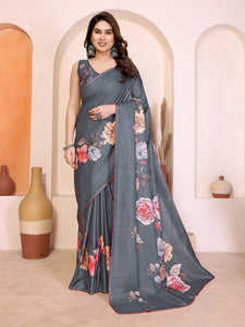 Trending Manipuri Saree - Digital Floral Print for Women