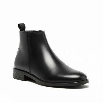 Trending Men's Black Chelsea Boots - Faux Leather Slip-On for Casual & Formal Wear