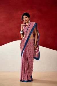 Trending Model Silk Saree - Lightweight Digital Print for Summer Wear