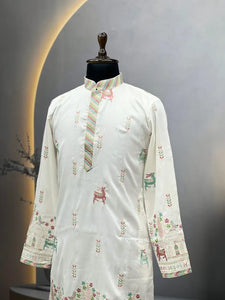 Trending Multi Thread Daaman Kurta - Men's Festive Wear | Sizes M-3XL