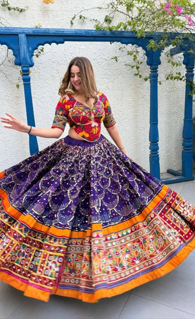Trending Navratri Chaniya Choli - Real Mirror Work for Festive Occasions