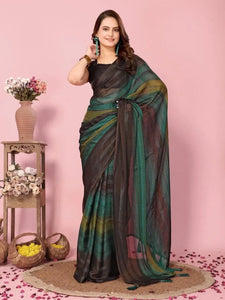 Trending Naylon Rimzim Saree - 1-Minute Ready-to-Wear for Women