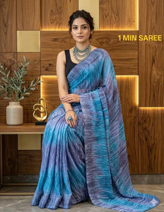 Trending One Minute Saree - Ready to Wear Festive Georgette Saree for Women