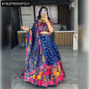 Premium Floral Printed Art Silk Lehenga Choli with Exquisite Gota Patti Work