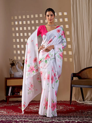 Trending Printed Georgette Saree - Lightweight Flowy Drape