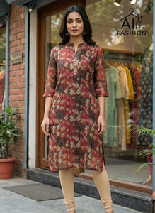 Trending Printed Kurti - Elegant Daily & Office Wear for Women