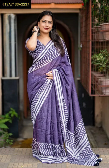 Trending Pure Chanderi Batik Saree - Festive Wear for Women