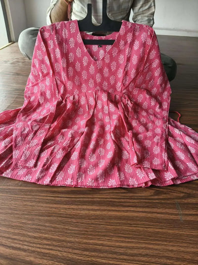 Trending Pure Cotton Jaipur Tunics - Breathable Casual Wear for Girls