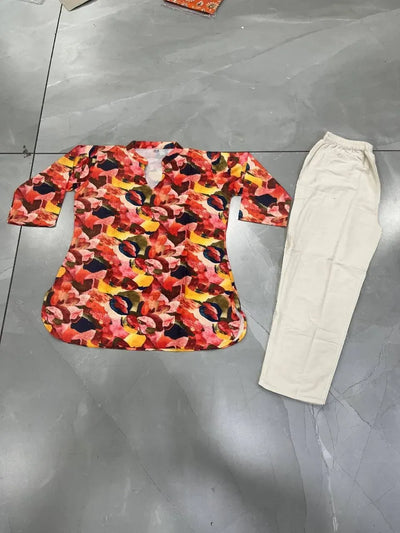 Trending Rayon Co-ord Set - Digital Print Festive Wear for Women