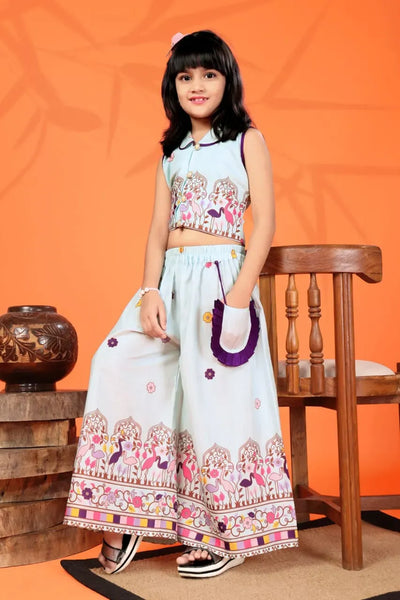 Trending Rayon Kurta Plazzo Set - Digital Print Festive Wear for Baby Girls
