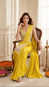 Trending Ready to Wear Saree - Crepe Silk with Embroidery for Festive Celebrations