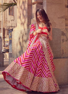 Trending Red Georgette Lehenga Choli - Heavy Embroidery for Wedding Wear