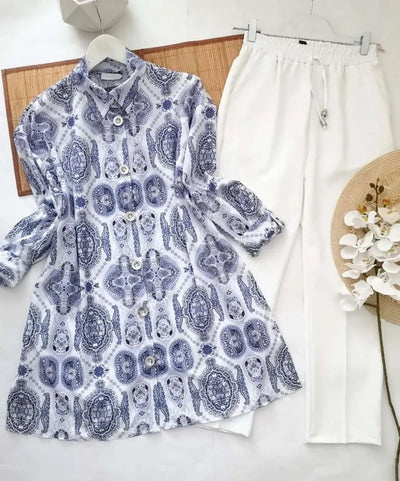 Trending Reyon Digital Print Kurti Plazzo Set - Festive & Daily Wear