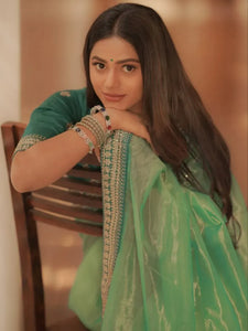 Trending Sequin Net Saree - Elegant Embroidery for Festive & Party Wear