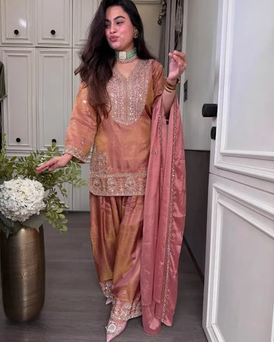 Trending Silk Suit Set - Festive Wear with Dupatta for Women