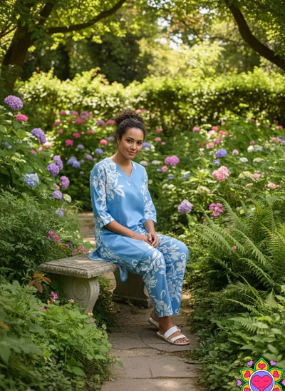 Trending Slub Cotton Kurti Set - Vibrant Printed Design for Women