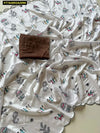 Trending Soft Cotton Silk Saree - Warli Digital Print & Scalloped Border for Festivities