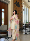 Trending Summer Kurti Set - Floral Organza Dupatta for Women
