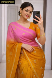 Trending Viscose Khadi Saree - Elegant Jacquard Party Wear for Women