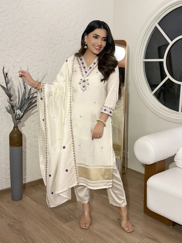 Trending Viscose Silk Kurti Set - Elegant Festive Wear with Dupatta | Sizes S-XXL