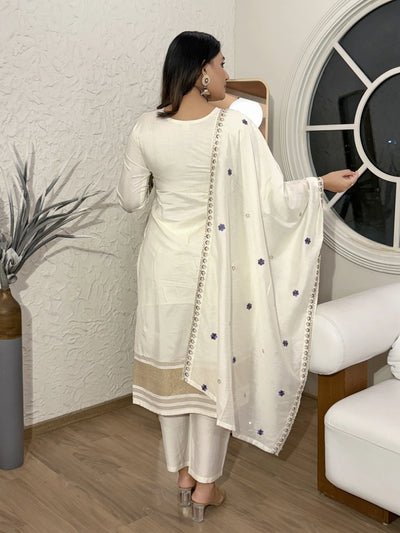 Trending Viscose Silk Kurti Set - Elegant Festive Wear with Dupatta | Sizes S-XXL