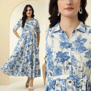 Trending Western Kurti with Belt - Festive Dress for Women