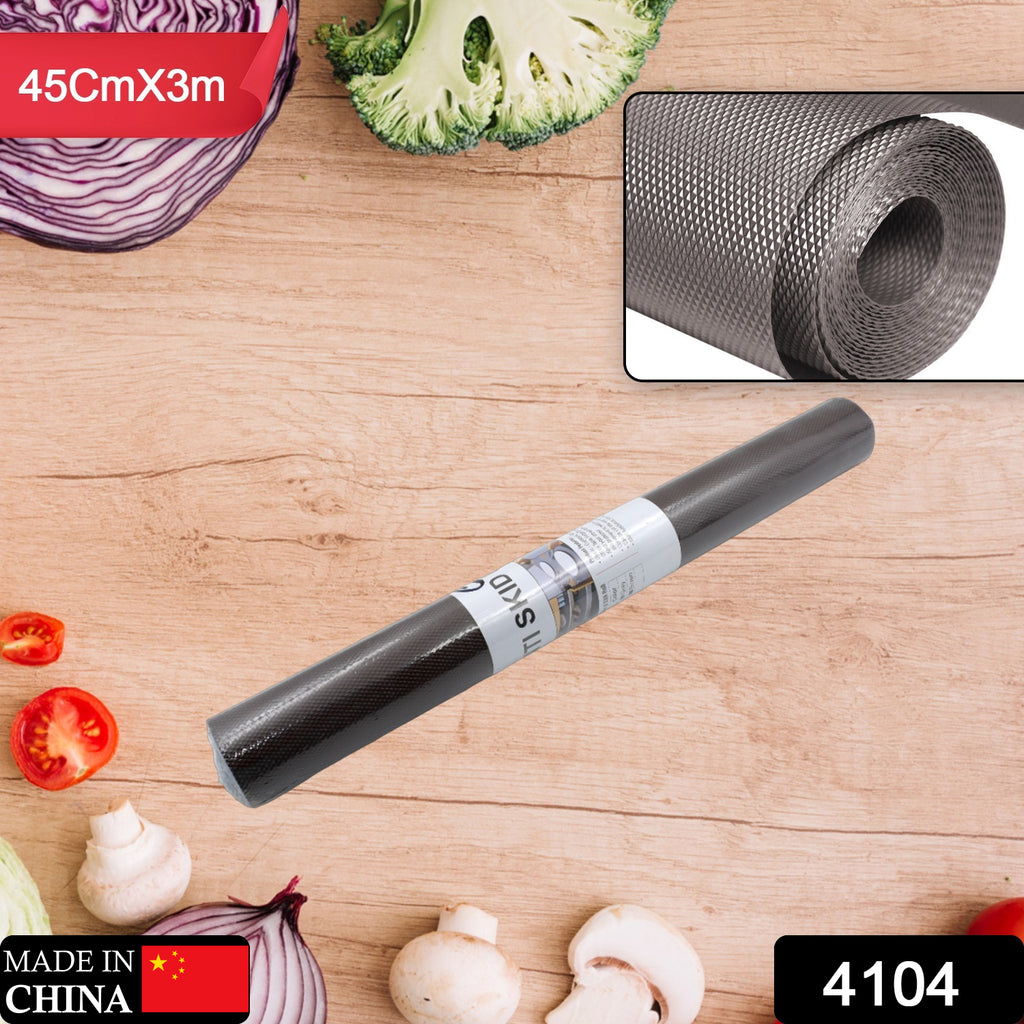 Roll of multipurpose anti-slip kitchen & bathroom shelf/drawer mat liner with textured grip (45cmx3m)