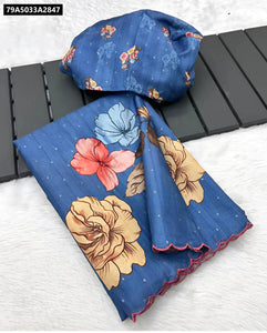 Buy Tussar Silk Floral Digital Print Saree for Women | Ethnic & Festive Wear Online