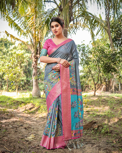 Tussar Silk Saree Elegant Women's | Festive & Casual