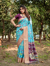 Tussar Silk Saree Hand-Painted Floral for Women | Festive & Office Wear