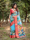 Tussar Silk Saree Hand-Painted for Women | Festive & Casual Wear