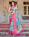 Tussar Silk Saree Hand-Painted Folk Art for Women | Festive Wear