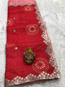 Premium Handcrafted Tussar Silk Saree with Intricate Thread and Scallop Work