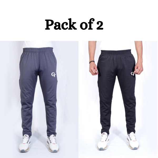 Men's trouser ( pack of 2 - Black and grey ) M