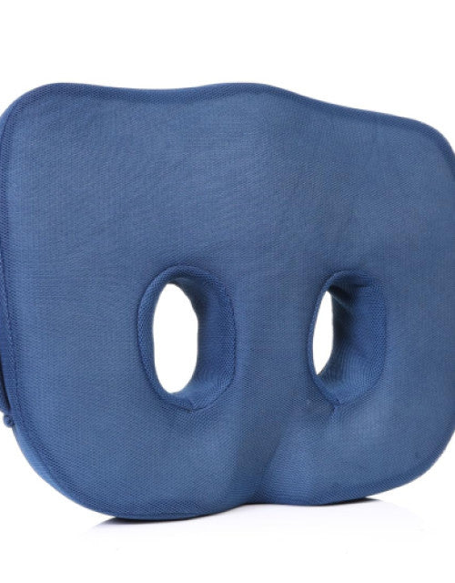 Person sitting on Ultimate Socket Seat Cushion with Ortho Memory Foam for ergonomic comfort and support.