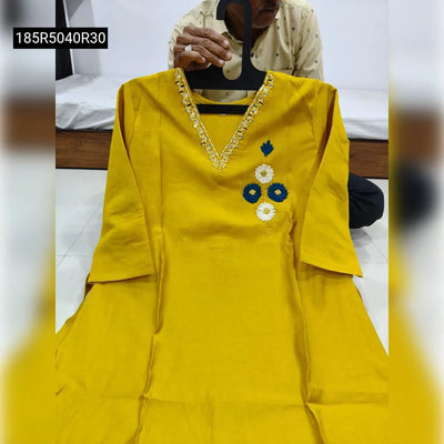 Vertican Silk A-Line Kurti with Plazzo Set for Women | Ethnic Wear