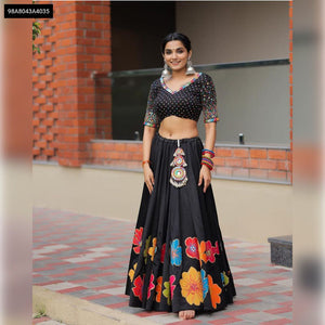 Vibrant Maslin Silk Lehenga Choli for Women - Festive Ready Ethnic Wear Online