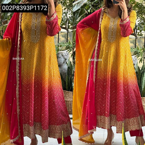 Vibrant Ombre Embroidered Women's Kurta Set | Festive Chic Collection