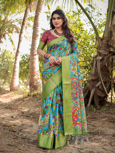Vibrant Tussar Silk Saree for Women | Festive & Casual Wear