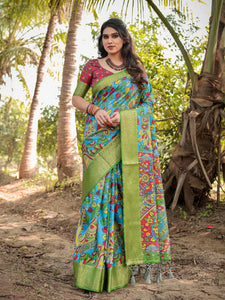 Vibrant Tussar Silk Saree for Women | Festive & Casual Wear