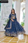 Vichitra Silk Embroidered Lehenga Choli Set for Women | Festive & Wedding Wear