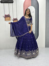 Vichitra Silk Embroidered Lehenga for Women | Festive & Wedding Glam