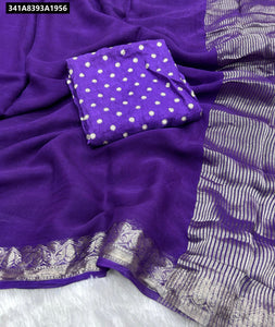 Viscose Chinon Saree for Women | Elegant Festive Wear
