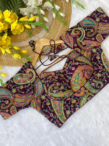 Viscose Pojisan Blouse for Women | Party Wear