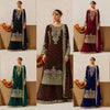Viscose Velvet Sequence Work Women's Sharara Suit | Festive & Wedding Guest