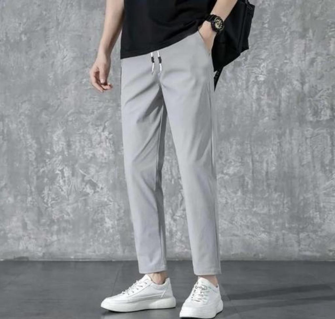 Men Track Pants ( Grey ) M