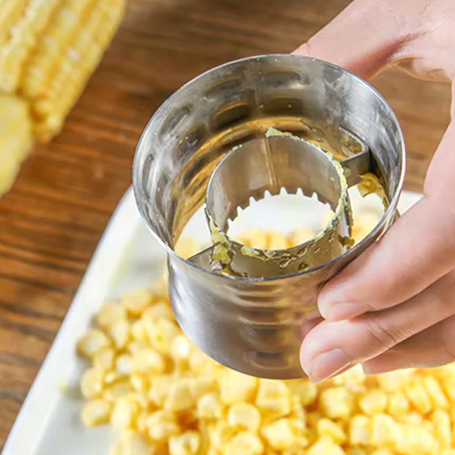 Corn Cutter Stainless Steel Stripping Kernels Remover (1 Pc) - TREND BUY