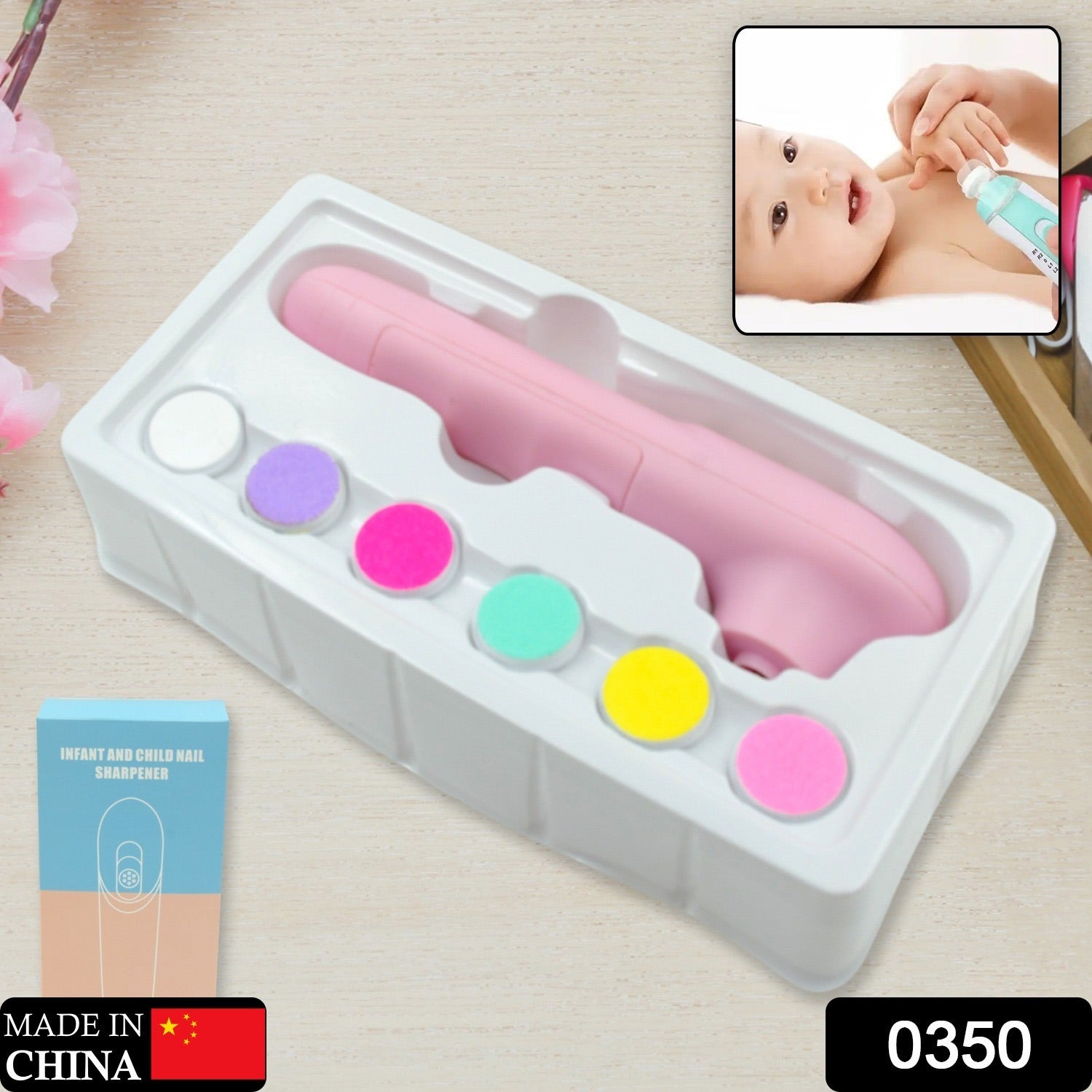0350 6 In1 Electric Manicure Nail Sharpener For Babies And Children Baby Nail Cutter Manicure With 6 Grinding Heads Electric Baby Nail File Electric Nail Clipper Toddler Nail Scissors Dropshipping - TREND BUY