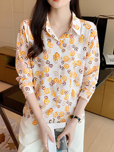 Women Relaxed Fit Fit Printed Formal Shirt