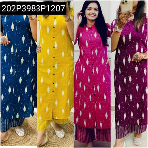 Women's A-Line Cotton Co-ord Set | Traditional Summer Wear